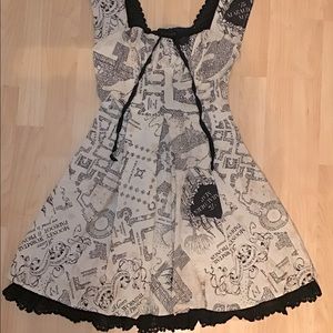 Hot Topic Harry Potter “Marauder’s Map” dress